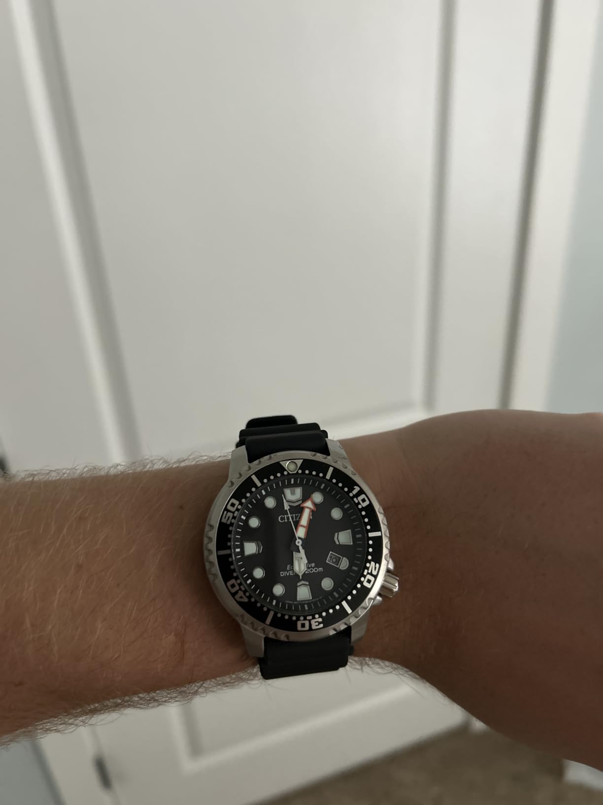 CITIZEN Promaster Dive Eco-Drive Watch, 3-Hand Date, ISO Certified, Luminous Hands and Markers, Rotating Bezel customer photo 2