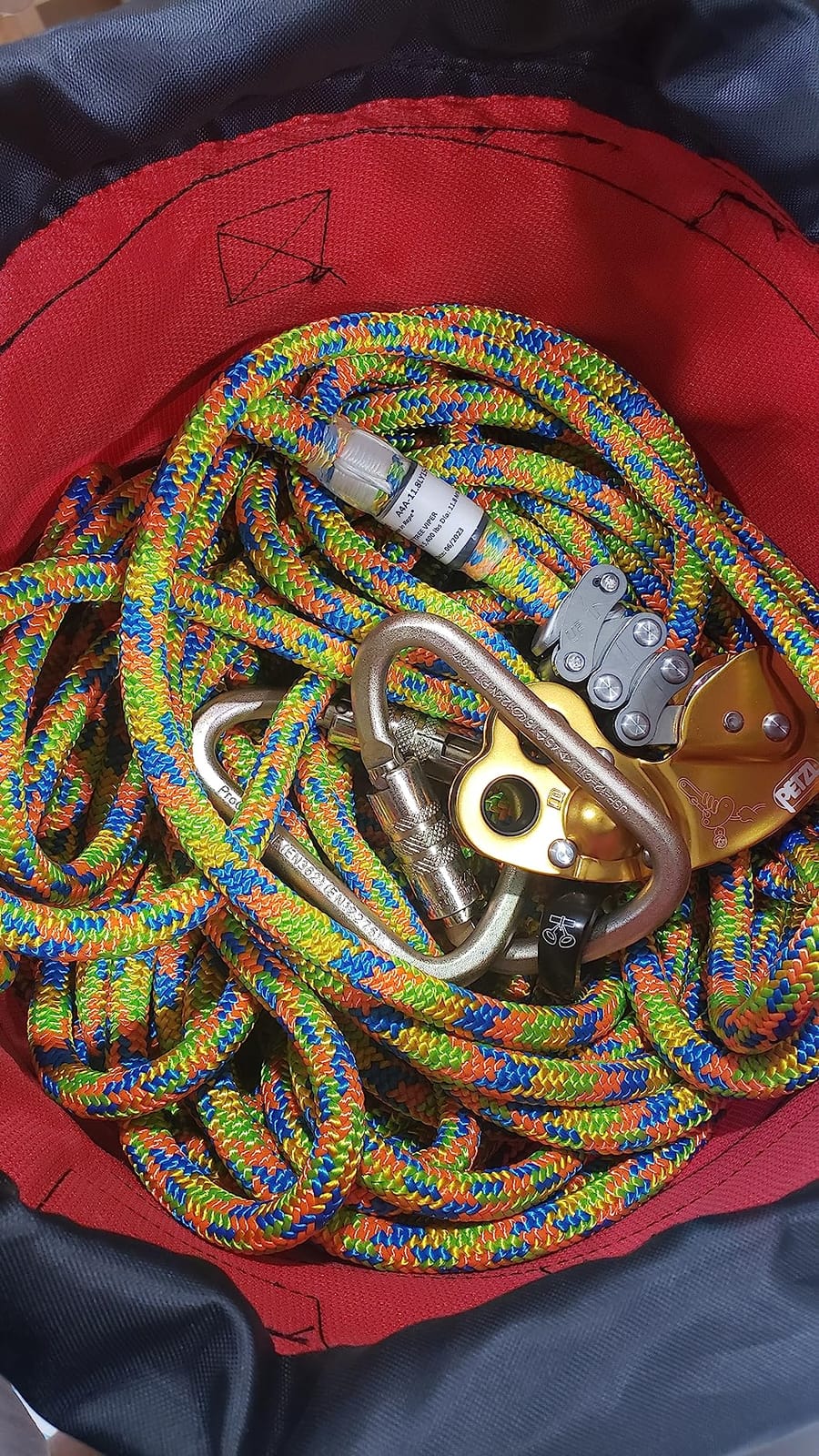 Rope Bag, Climbing, Rock, Tree, Collapsible, Arborist, customer photo 2