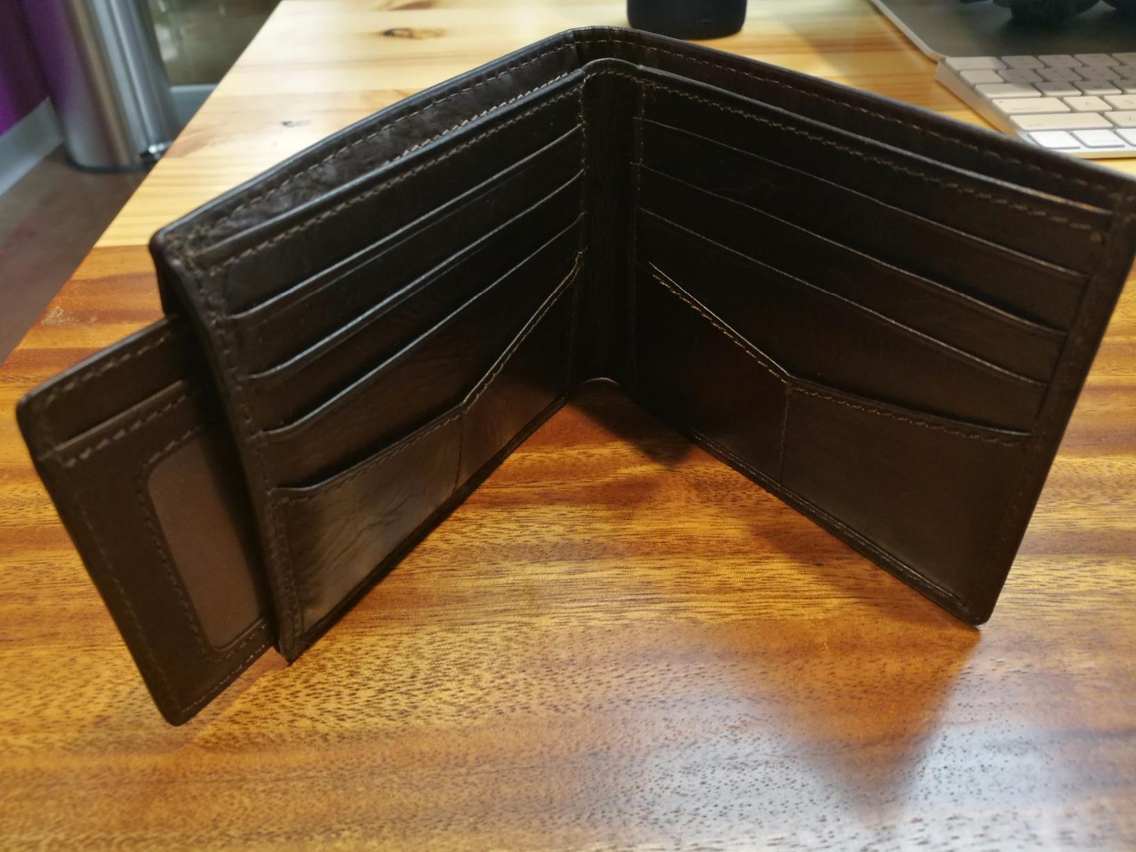 Fossil Men's Leather Bifold Sliding 2-in-1 with Removable Card Case Wallet for Men customer photo 1