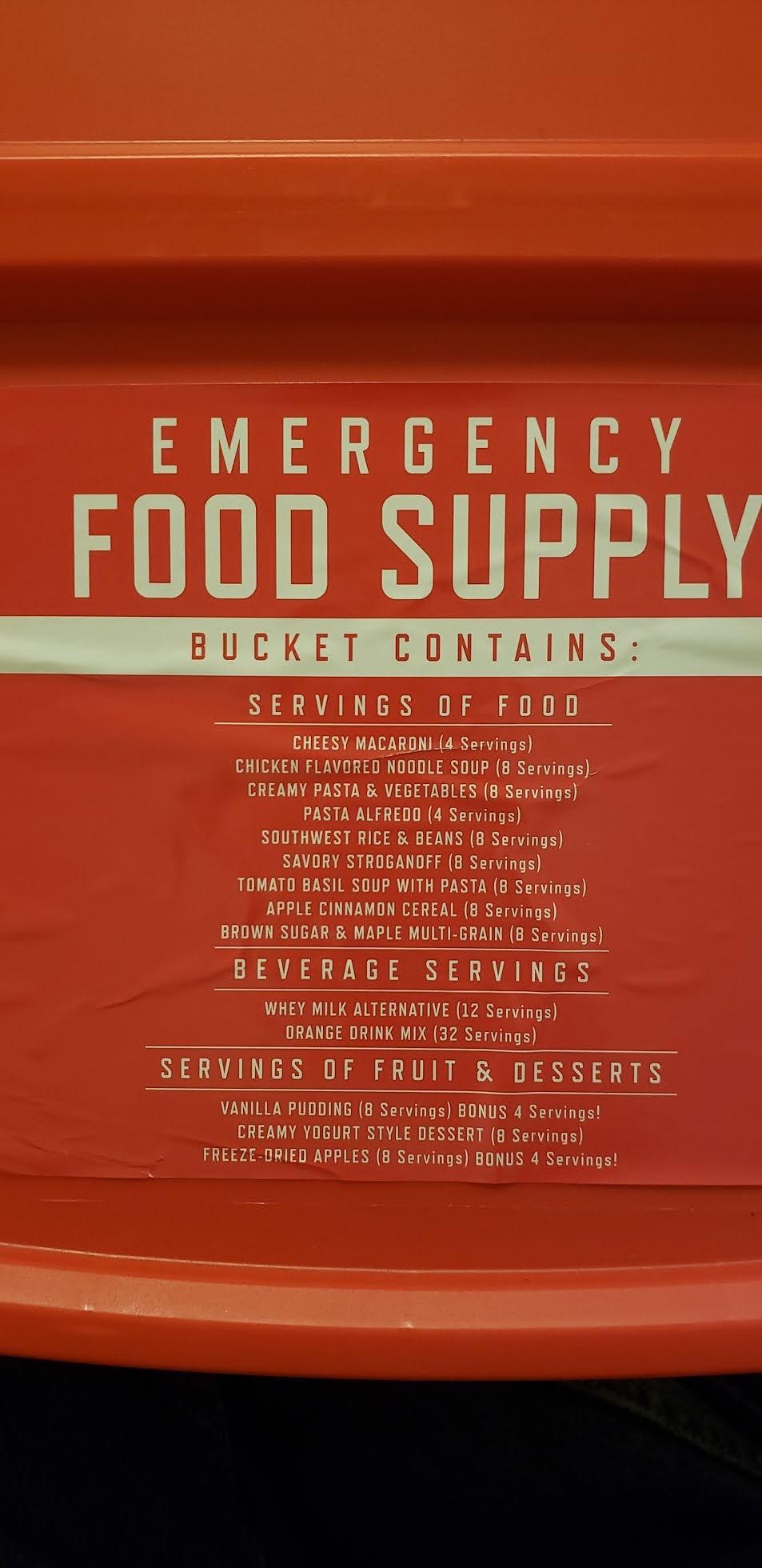 READYWISE Emergency Food Supply Survival Bucket, 132 Servings customer photo 1