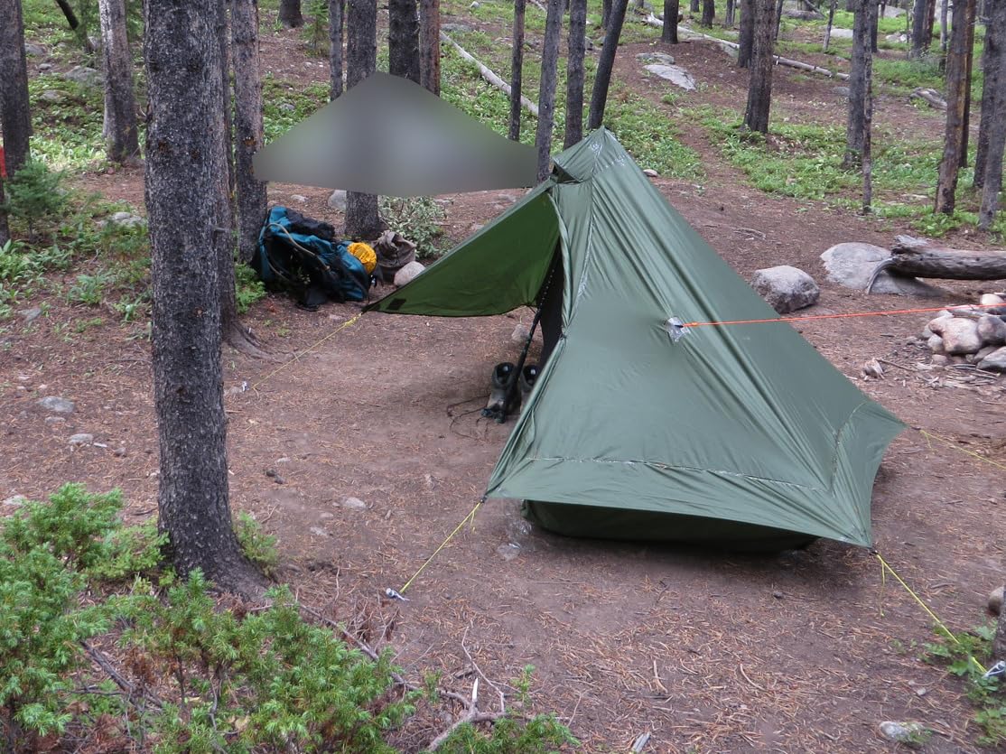 Six Moon Designs Lunar Solo Green Ultralight Backpacking Tent - 26oz Trekking Pole Setup - Professional 1 Person Shelter for Camping, Hiking, Thru-Hiking & Outdoors - Durable customer photo 2