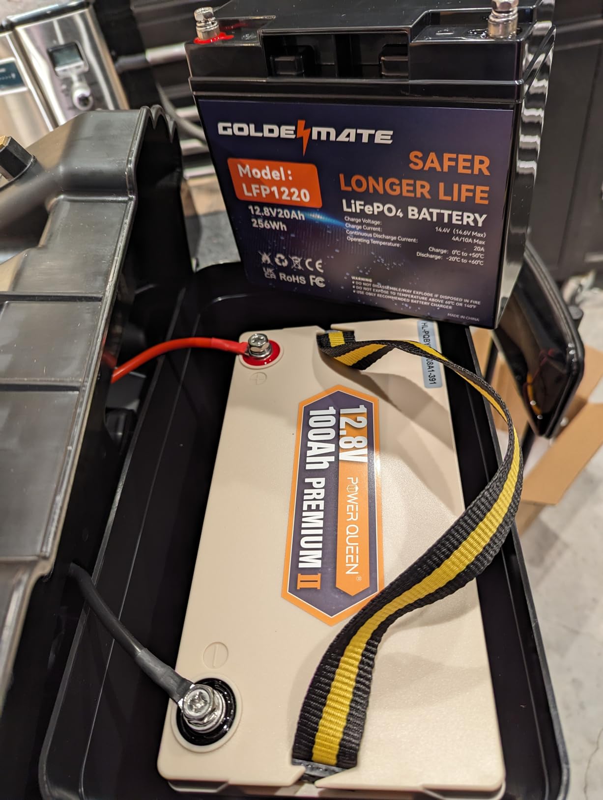 Newport Trolling Motor Smart Battery Box Power Center with USB and DC Ports, Medium customer photo 2