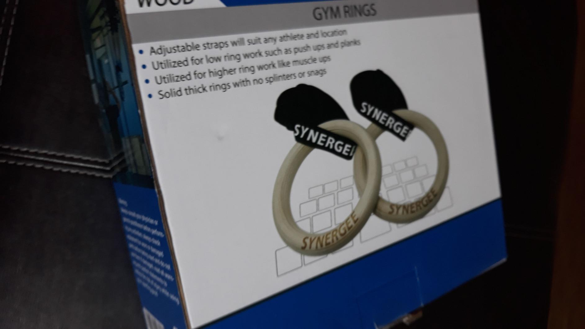 Synergee Wooden Gymnastic Rings – 1.25