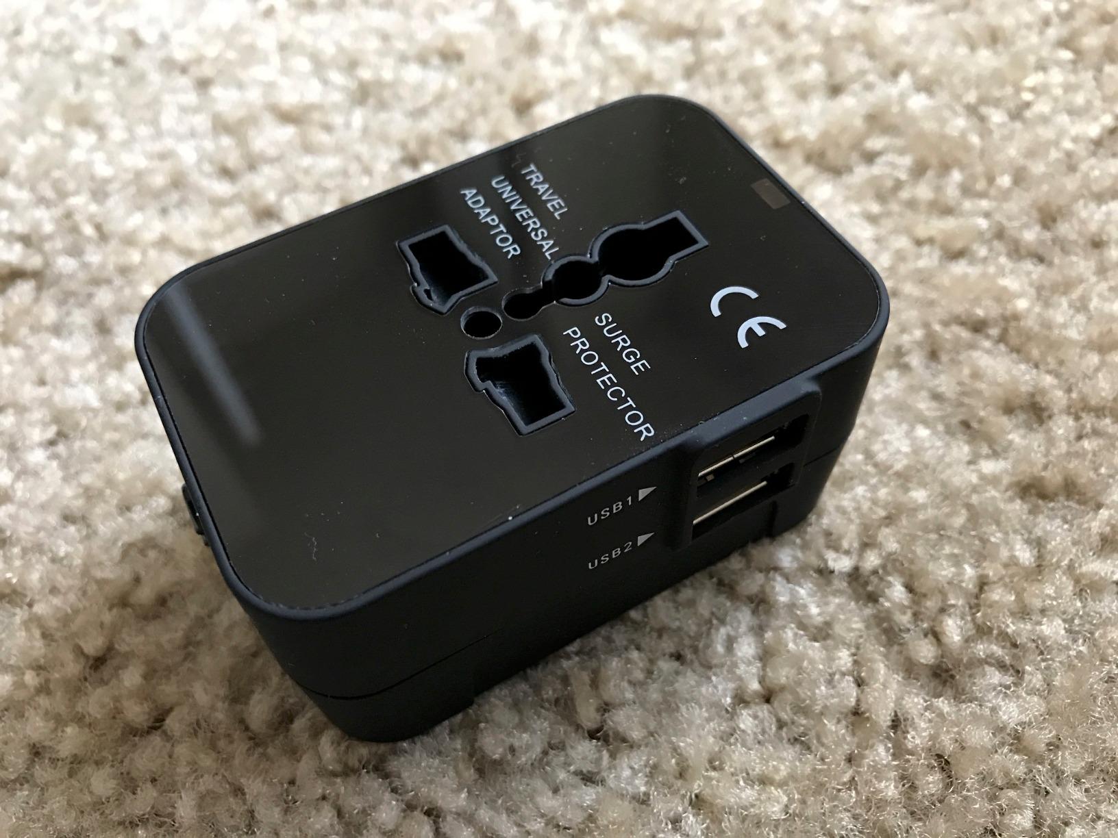 Universal Travel Adapter USB C, All in One Worldwide Plug Adapter, Black | Fast Charge GaN PD3.0, Type C USB-A Quick Charging, International Wall Charger, AC Power Outlet Converters, for USA EU UK AUS customer photo 2