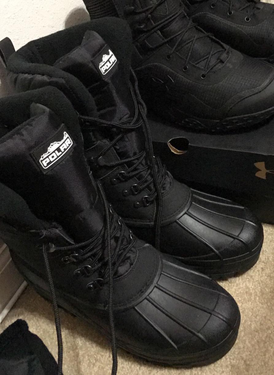 POLAR Mens Snow Hiking Mucker Duck Grafters Waterproof Saftey Thermal Boots customer photo 2