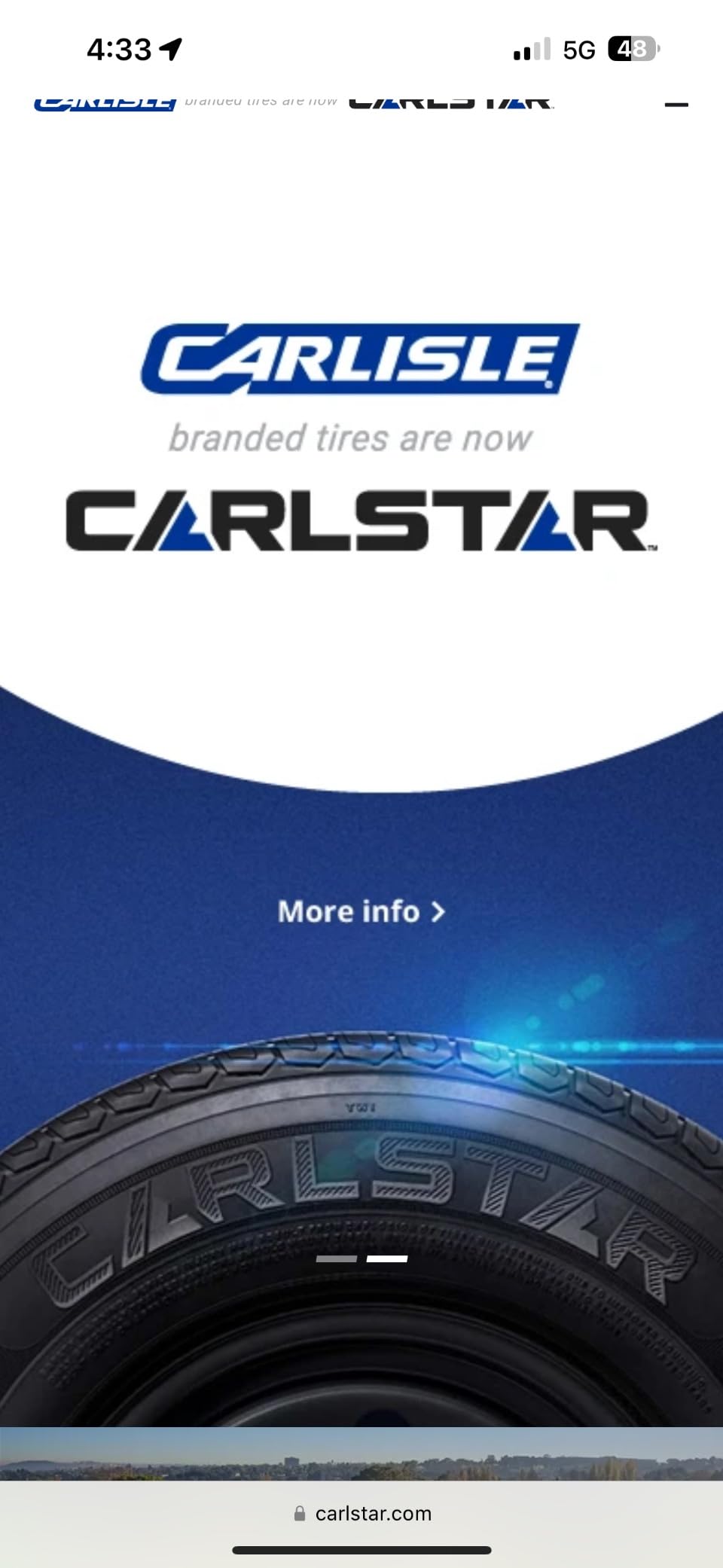 Carlisle Radial Trail HD Trailer Radial Tire - 225/75R15 113M (MAX PSI:65) | Trailer Highway All Season Traction 113M Rated D (8 Ply) Radial Construction Black Sidewall Tire customer photo 1