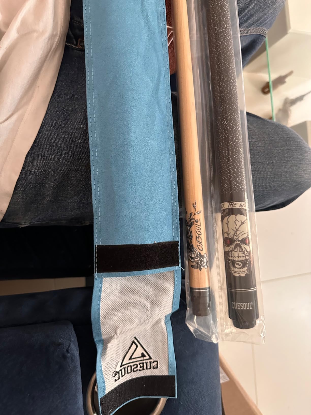 CUESOUL 58 inch 1/2 Maple Pool Cue Stick Kit-Rockin Series customer photo 2