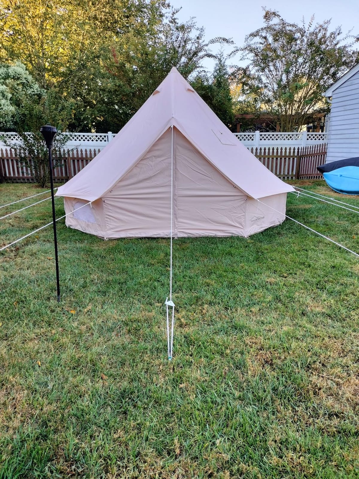 DANCHEL OUTDOOR B5PRO Canvas Bell Tent with Stove Jack 13ft/16.4ft/20ft customer photo 2