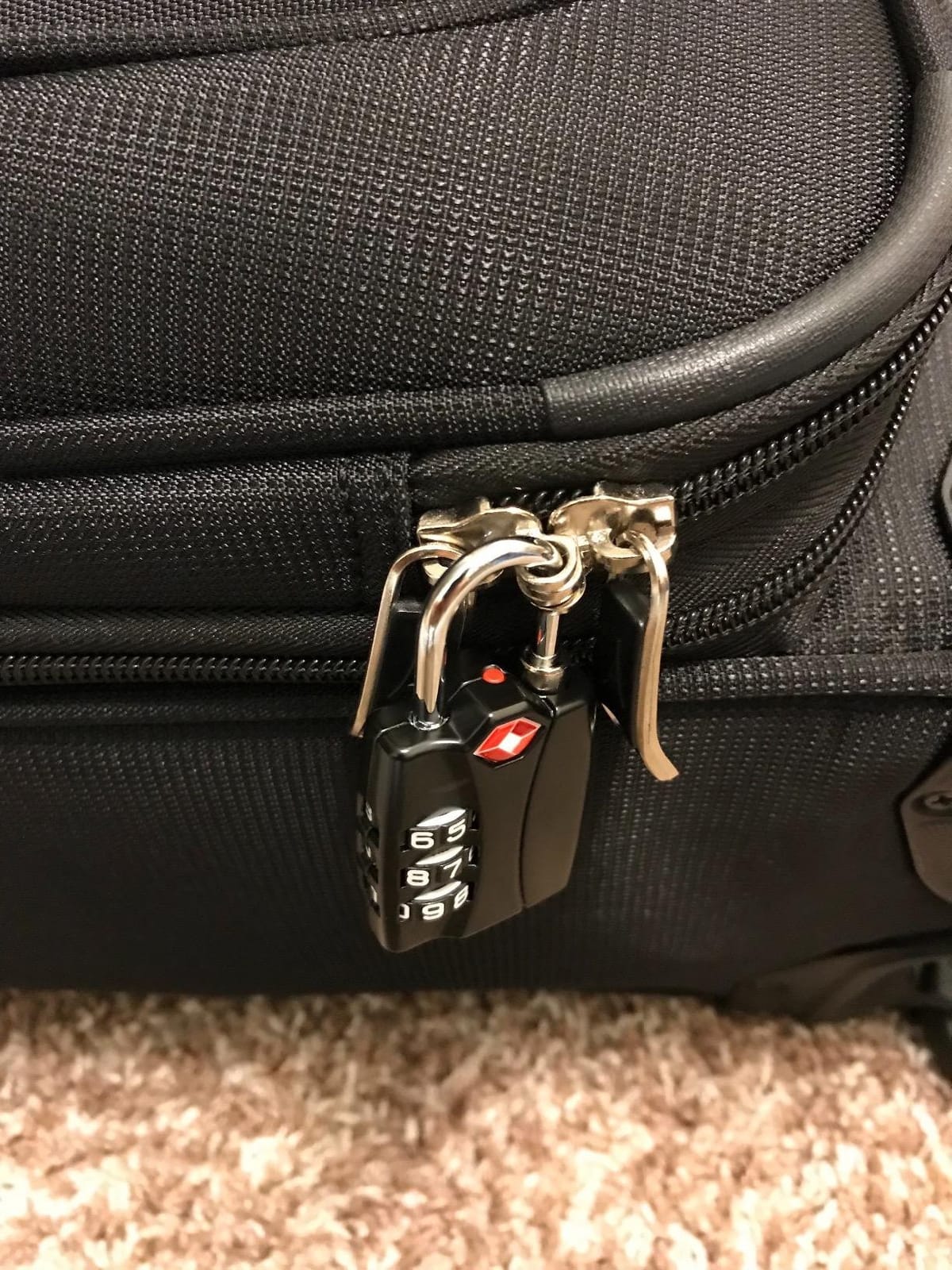 Forge Open Alert TSA Approved Luggage Locks - 3 Digit Combination, Easy Read Dials, Zinc Alloy Body (Black 4 Locks) customer photo 2
