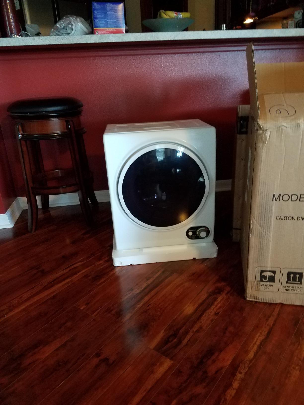 Magic Chef Compact Electric White MCSDRY15W 1.5 cu. ft. Laundry Dryer customer photo 1