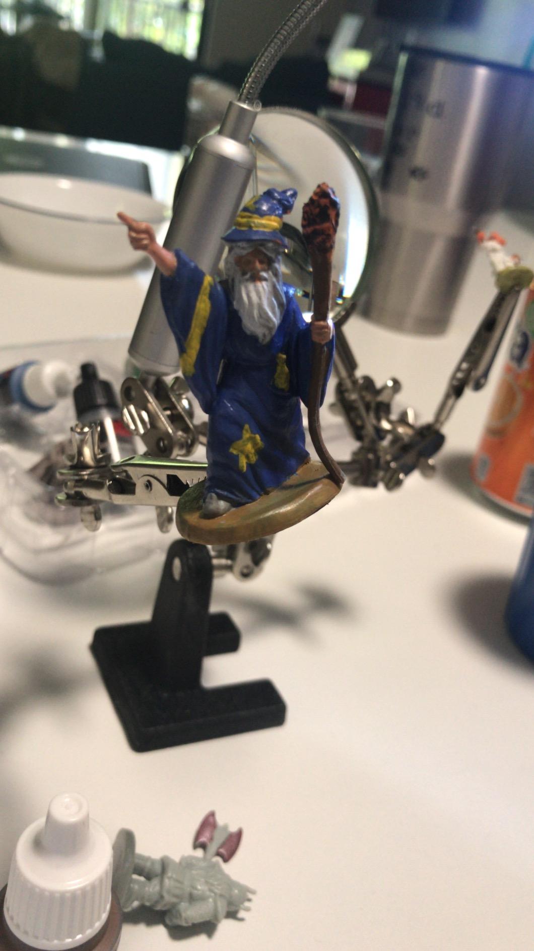 RamPro - Helping Hand Magnifier Glass Stand - Magnifying Lens, Perfect for Soldering, Crafting & Inspecting Micro Objects customer photo 1
