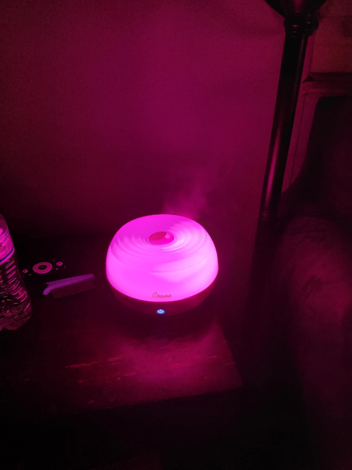 Crane Portable Ultrasonic Travel Humidifier & Aroma Diffuser – 0.2 Gallon Cool Mist, No Filter Required, Optional Essential Oil Tray, Whisper-Quiet for Babies, Travel, & Small Rooms (White) customer photo 1