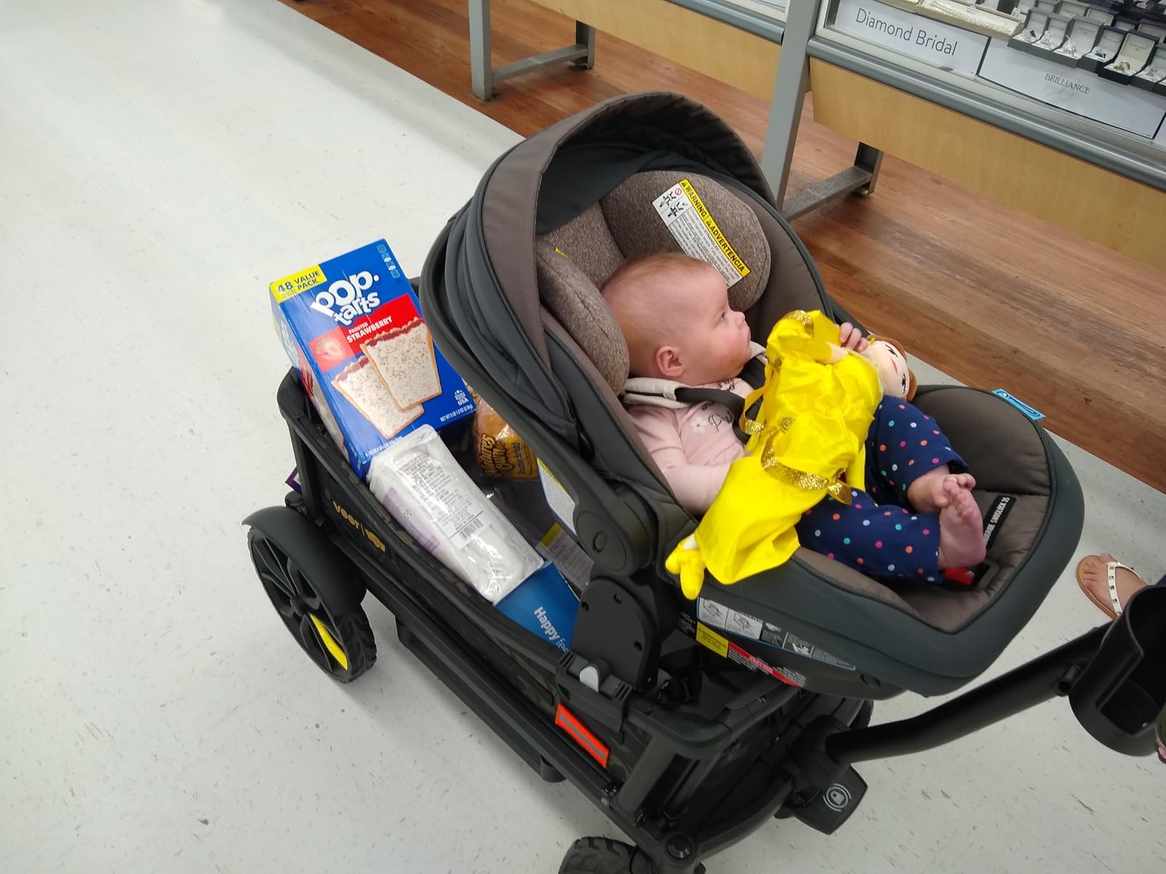 Veer All-Terrain Cruiser | Premium Off-Road Wagon Stroller for Babies, Toddlers, and Kids | Push/Pull/Push-Along Steering for Uneven Terrain | JPMA Certified | Lightweight and Collapsible | 2 Seats customer photo 2