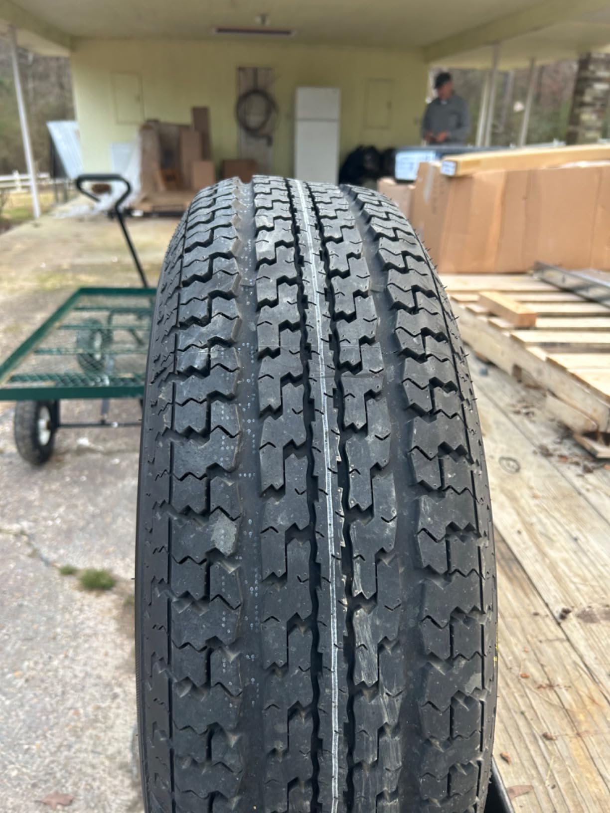 FREE COUNTRY Trailer Tire ST225/75R15 Radial 10PR LR E 117N w/Scuff Guard | Premium Steel Belted Radial Load Range E Speed Rating N 88 MPH w/Featured Side Scuff Guard customer photo 2