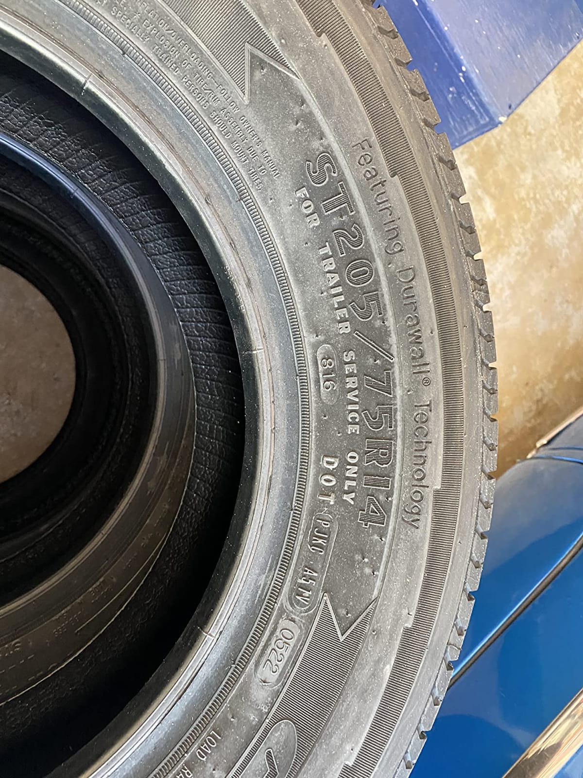 GOODYEAR ENDURANCE - ST205/75R14 105N D/8 BW | Trailer Highway All Season Traction 105/101N Rated D (8 Ply) Radial Construction Black Sidewall Tire customer photo 1