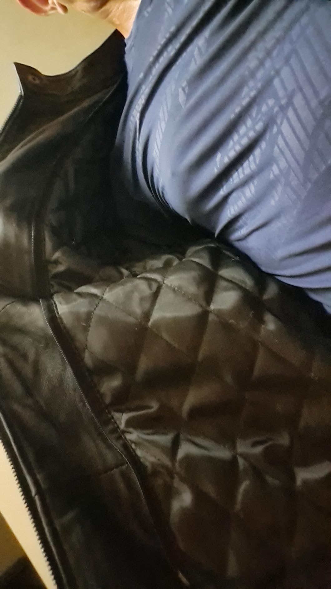 Artistry Leather Men's Motorcycle Jacket with Hood customer photo 2