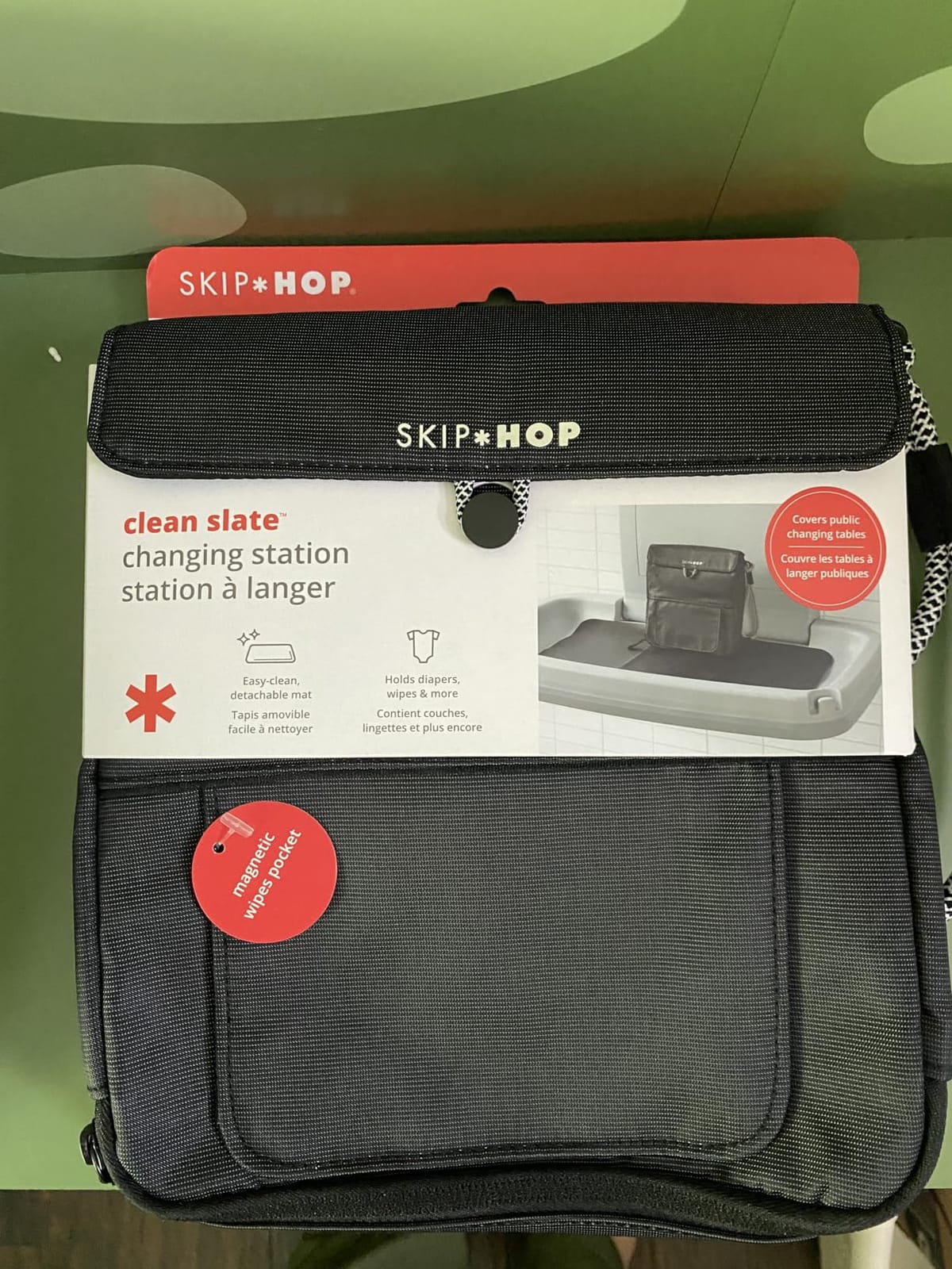 Skip Hop Portable Baby Changing Pad, Pronto, Grey Melange customer photo 2