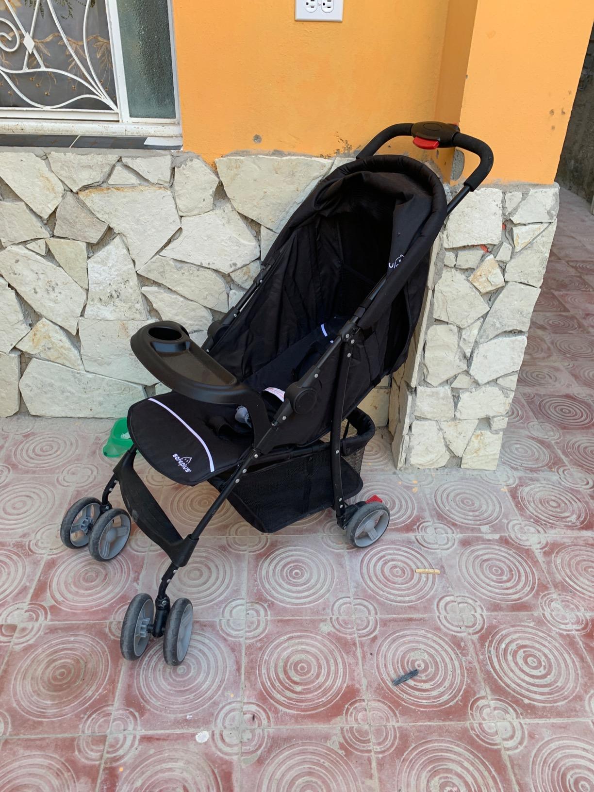 Baby Joy Lightweight Stroller, Compact Toddler Travel Stroller for Airplane, Infant Stroller w/Adjustable Backrest/Footrest/Canopy, 5-Point Harness, Storage Basket, Easy One-Hand Fold, Coffee customer photo 1