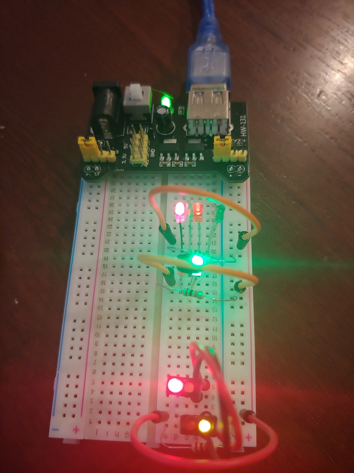 REXQualis Electronics Basic Kit w/Power Supply Module, Breadboard, Jumper Wire, LED,Resistor, comes with more than 300pcs sensors and components for fun and simple electronic projects. customer photo 1