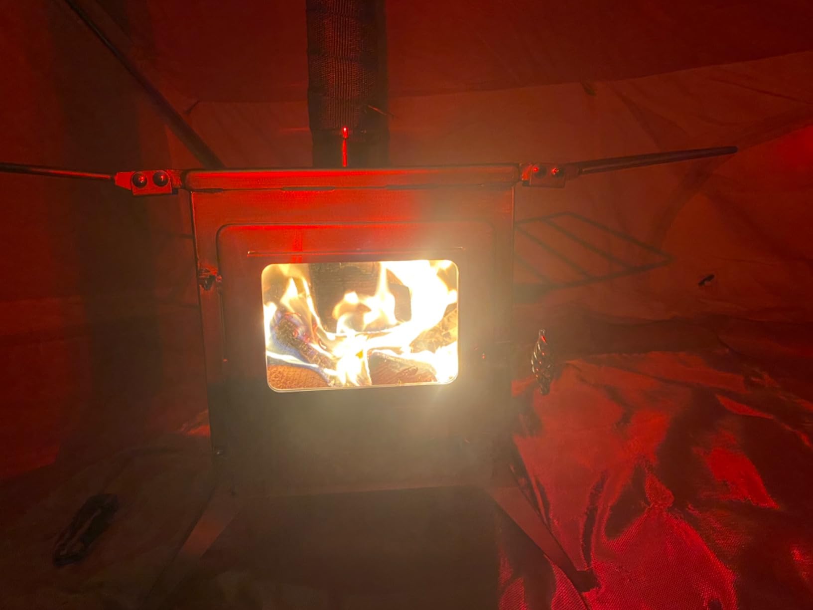 Winnerwell Nomad Large Tent Stove | Portable Wood Burning Stove for Tents, Shelters, and Camping | 1500 Cubic Inch Firebox | Precision Stainless Steel Construction | Includes Chimney Pipe customer photo 1