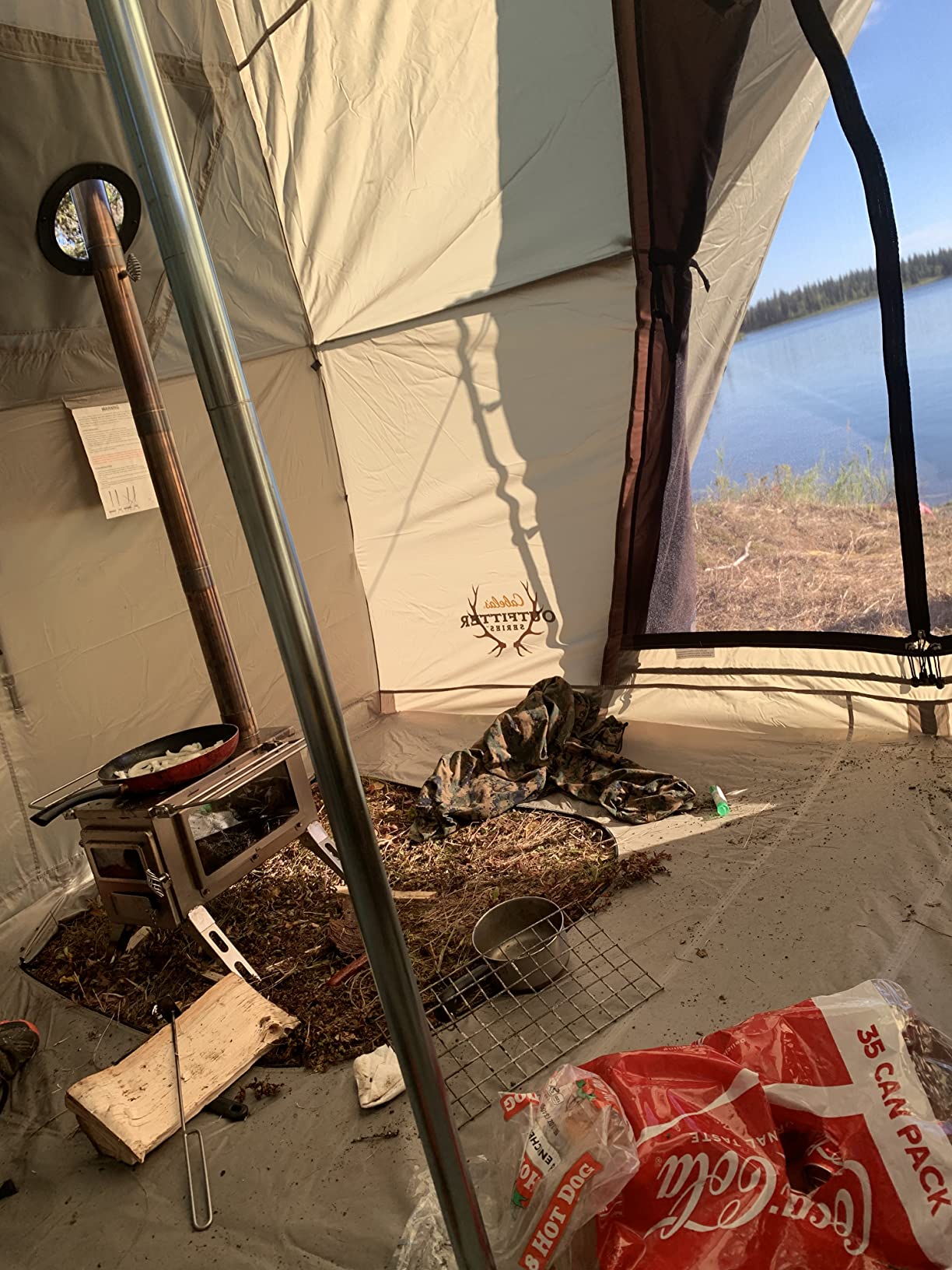 Winnerwell Nomad View 1G M Size Wood Burning Tent Stove, Stainless Steel Portable Cook Camping Stove with Glass Windows and Folding Legs for Hot Tent, Teepee, or Outdoor Shelter Use customer photo 1