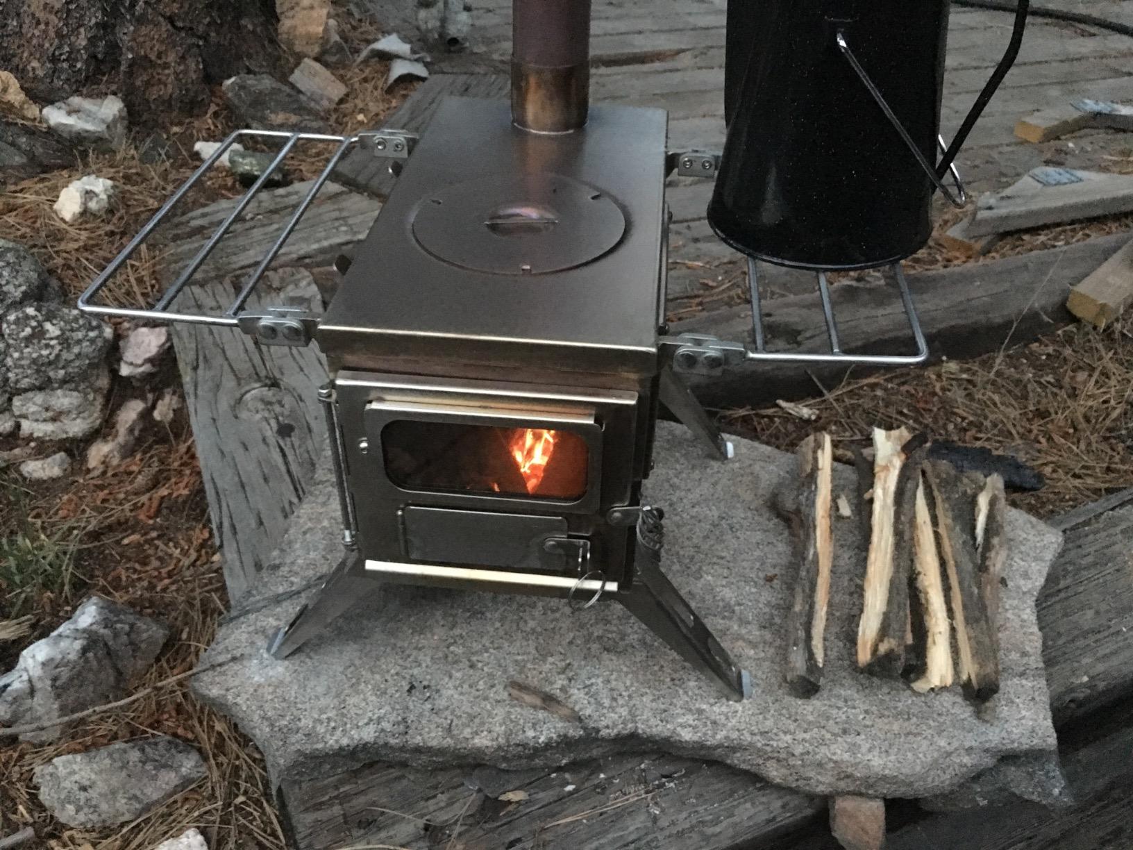 Winnerwell Nomad View 1G M Size Wood Burning Tent Stove, Stainless Steel Portable Cook Camping Stove with Glass Windows and Folding Legs for Hot Tent, Teepee, or Outdoor Shelter Use customer photo 2