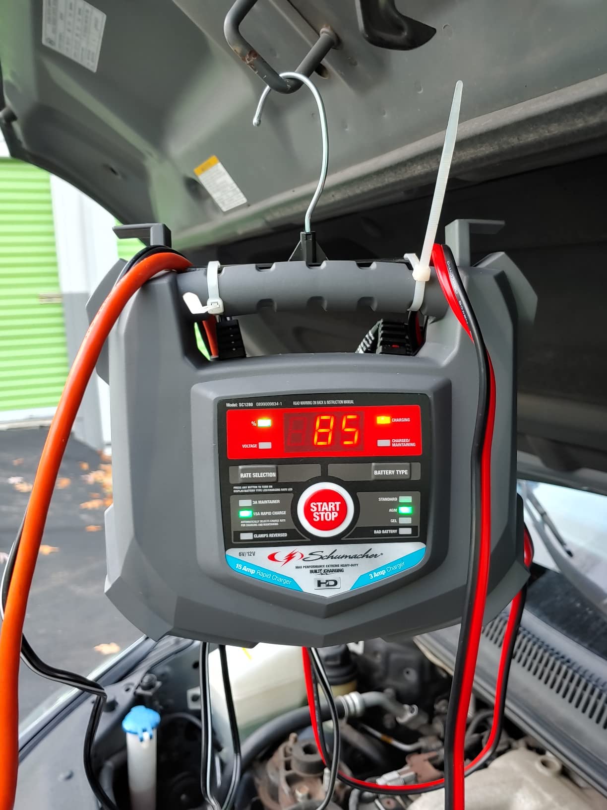Schumacher Electric 15A Car Battery Charger & Maintainer, 6V/12V – SC1280 customer photo 1