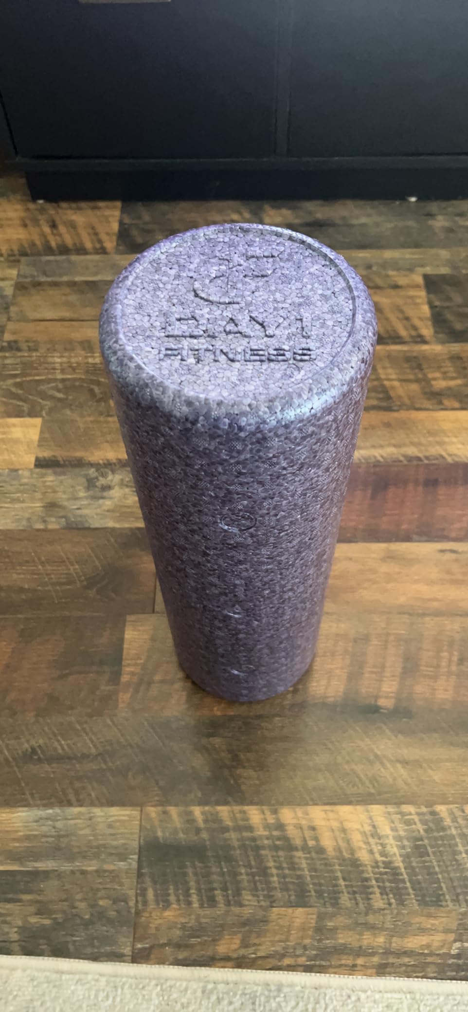 Day 1 Fitness High Density Muscle Foam Rollers - Sports Massage Rollers for Stretching, Physical Therapy, Deep Tissue, Myofascial Release - Ideal for Exercise and Pain Relief - Speckled Blue, 12” customer photo 1