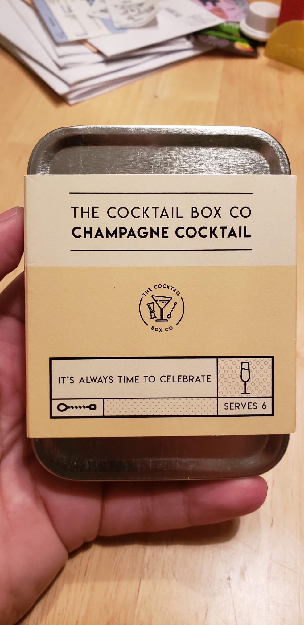 The Cocktail Box Co. Champagne Cocktail Kit - TSA Approved Champagne Travel Kit - Engagement & Birthday Gift - Pack of 1, Stainless Steel, Powder Form customer photo 1