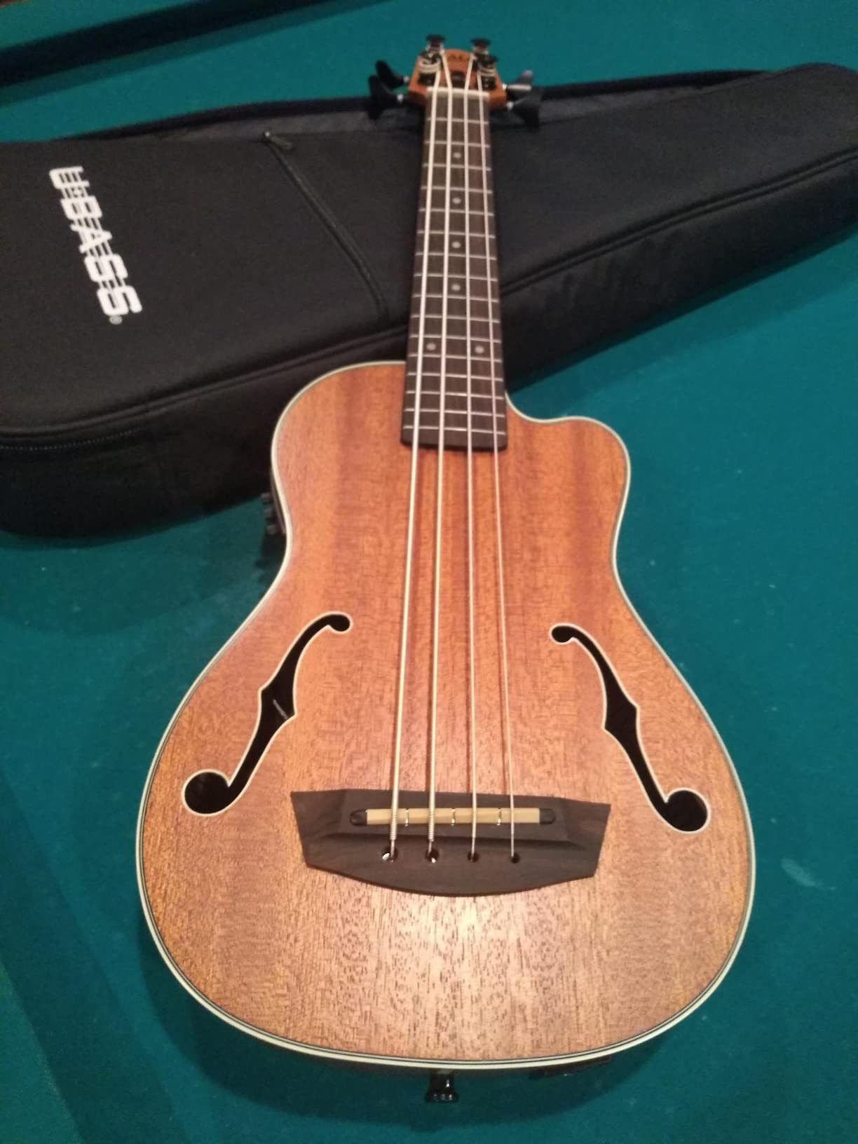 Kala U-BASS-JYMN-FS Journeyman U-Bass Acoustic-Electric Ukulele Bass Bundle with Gig Bag, Tuner, Austin Bazaar Instructional DVD, and Polishing Cloth customer photo 1