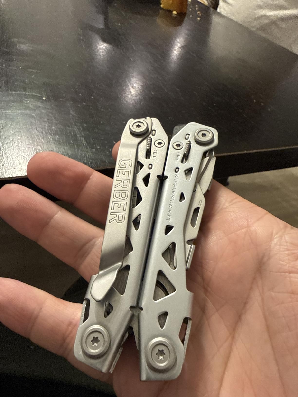 Gerber Suspension NXT 15-in-1 Multitool Pliers, EDC Knife, Stainless Steel | Stainless steel, needle nose pliers, wire stripper, survival/camping gear, gifts for men, EDC pocket clip customer photo 2