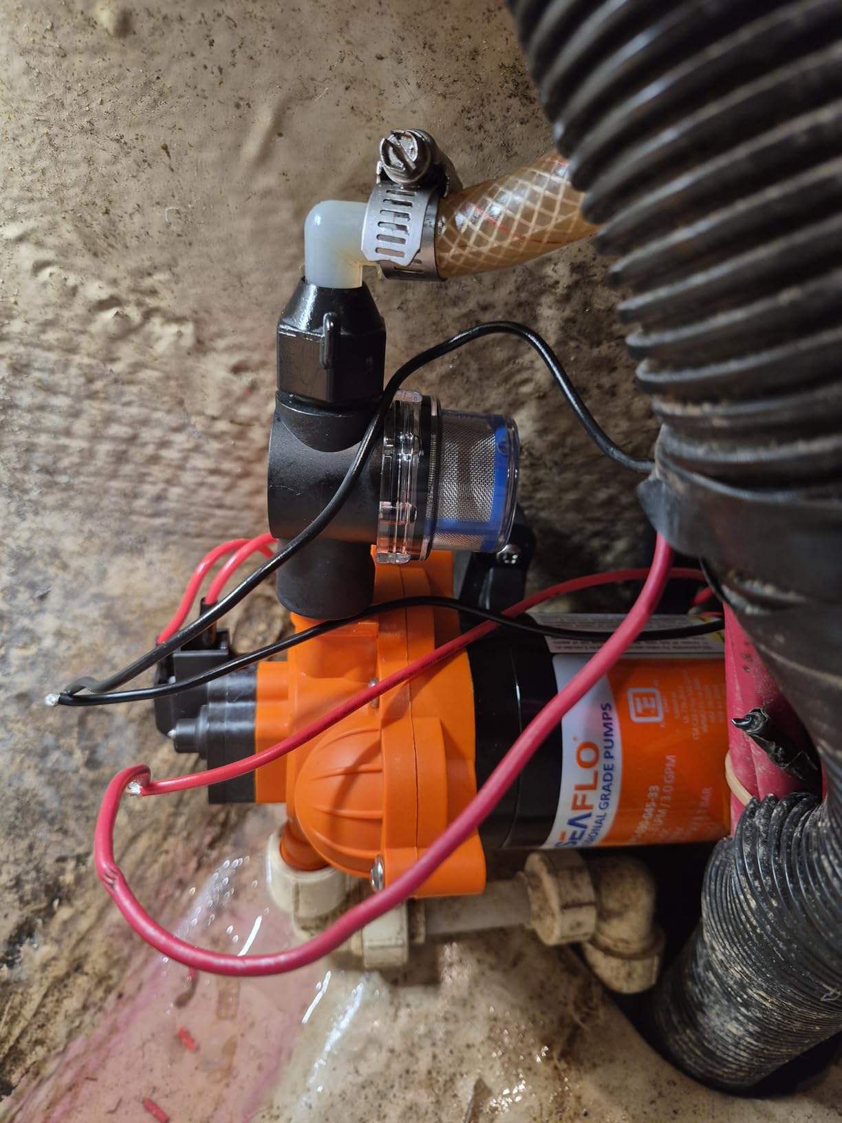 SEAFLO 33 Series RV Water Pump - 12V, 3.0 GPM 45 PSI Diaphragm Pump, Self Priming On Demand Fresh Water Pump for RV Camper Boat Marine customer photo 2
