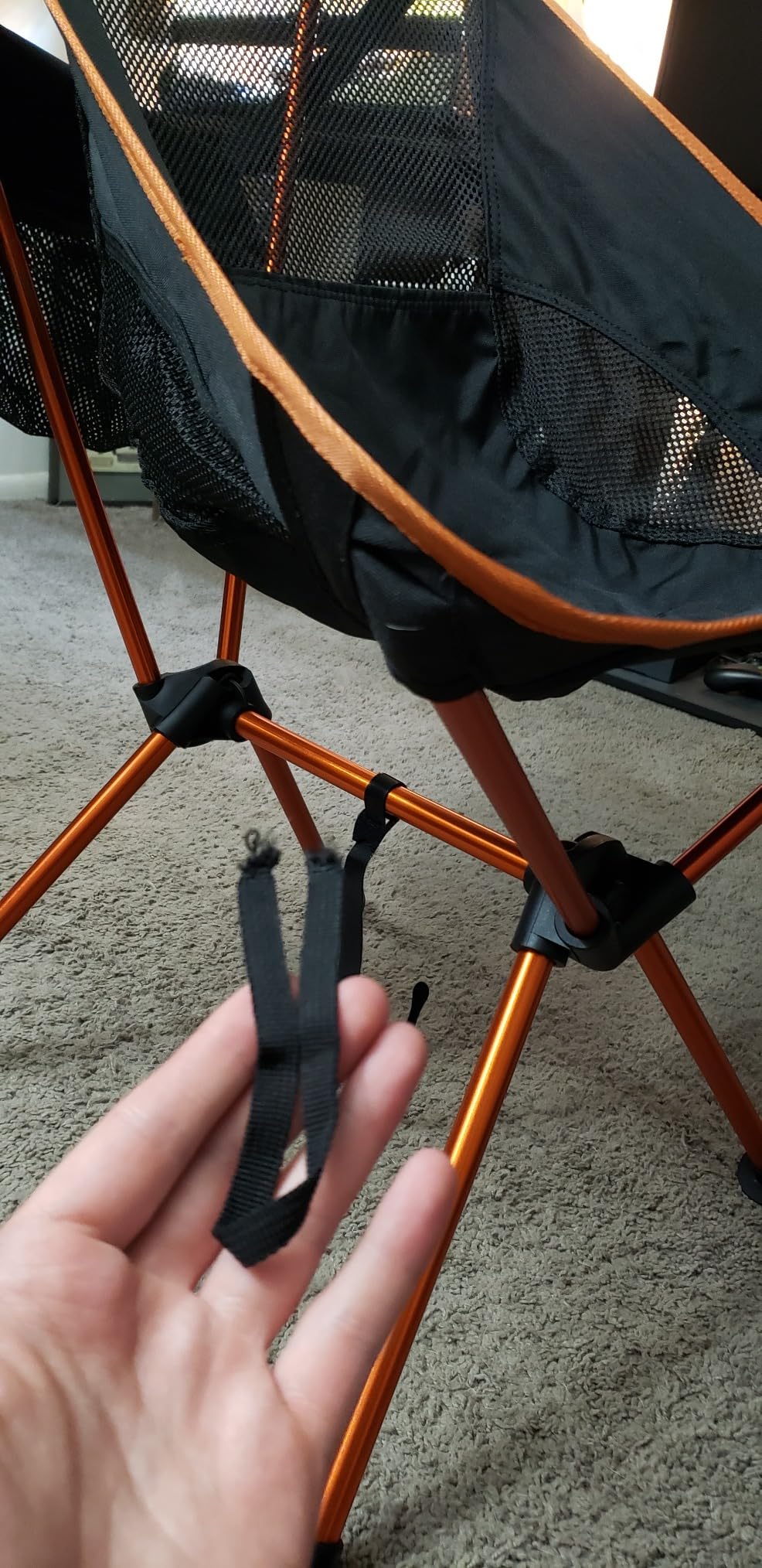 Cascade Mountain Tech Outdoor High Back Lightweight Camp Chair with Headrest and Carry Case - Green customer photo 1