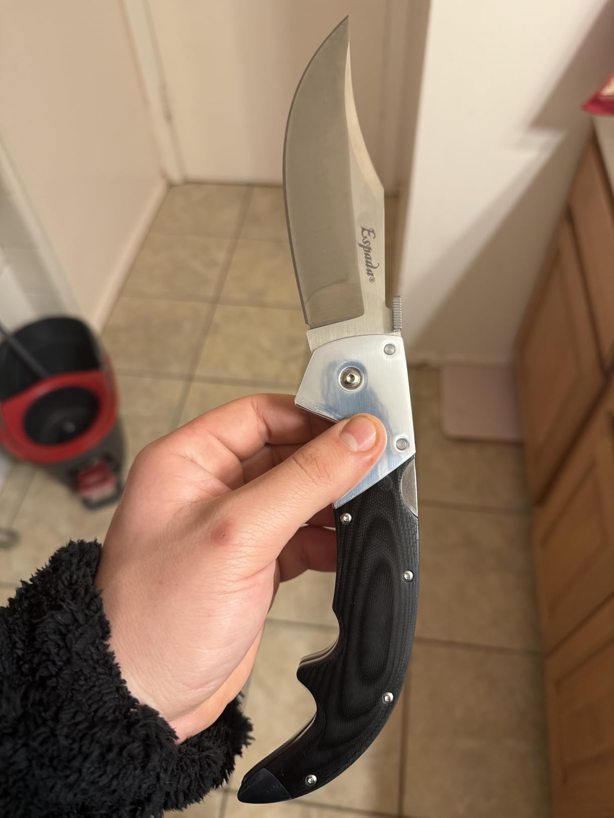 COLD STEEL Espada Series S35VN Steel Ultra-Sharp Blades Tactical Pocket Folding Knife with Tri-Ad Lock & Ambidextrous Pocket/Belt Clip customer photo 1