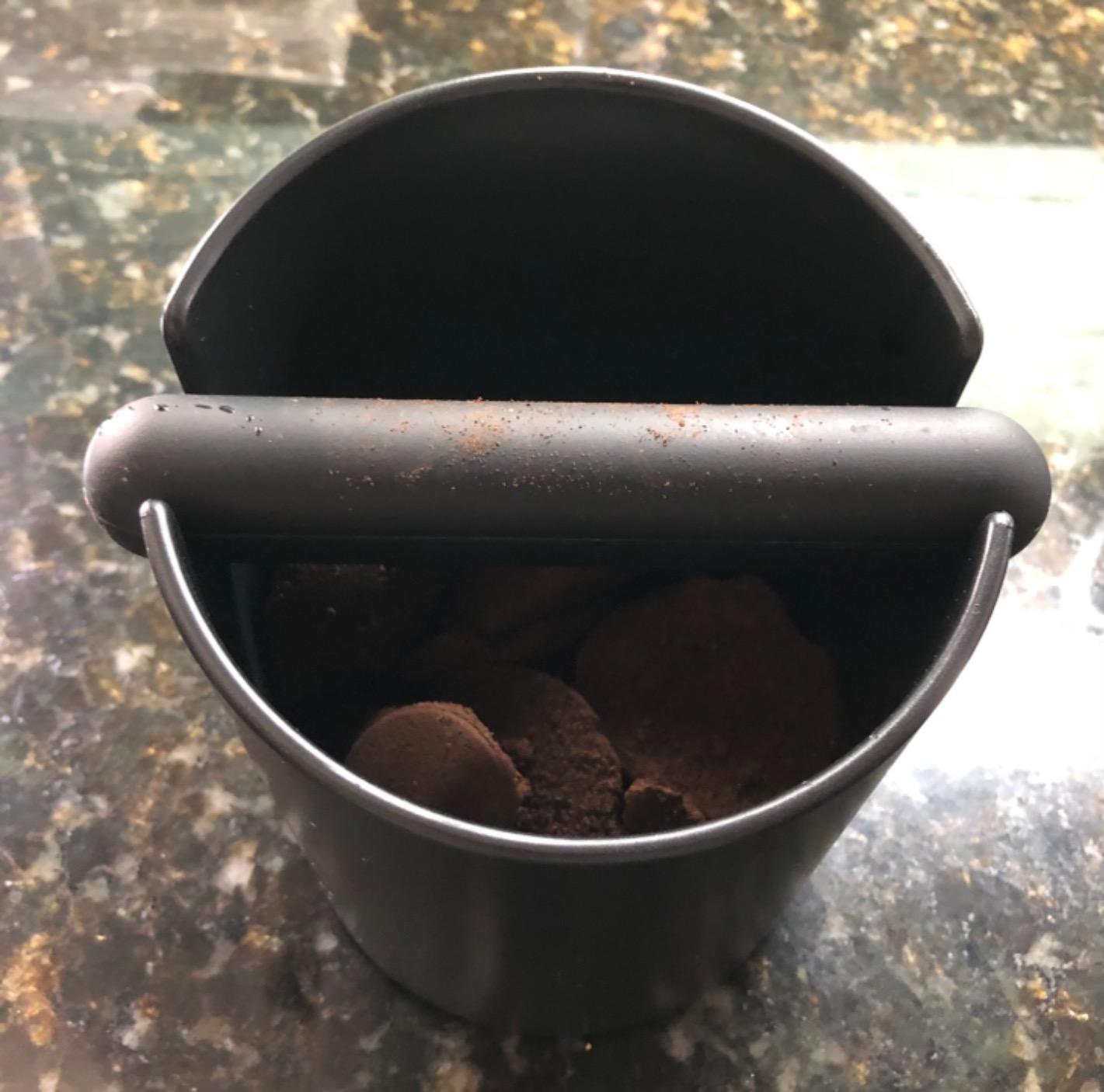 HOMEE Coffee Knock Box 4.8 Inch Barista Style Knock Box With Removable Bar customer photo 2