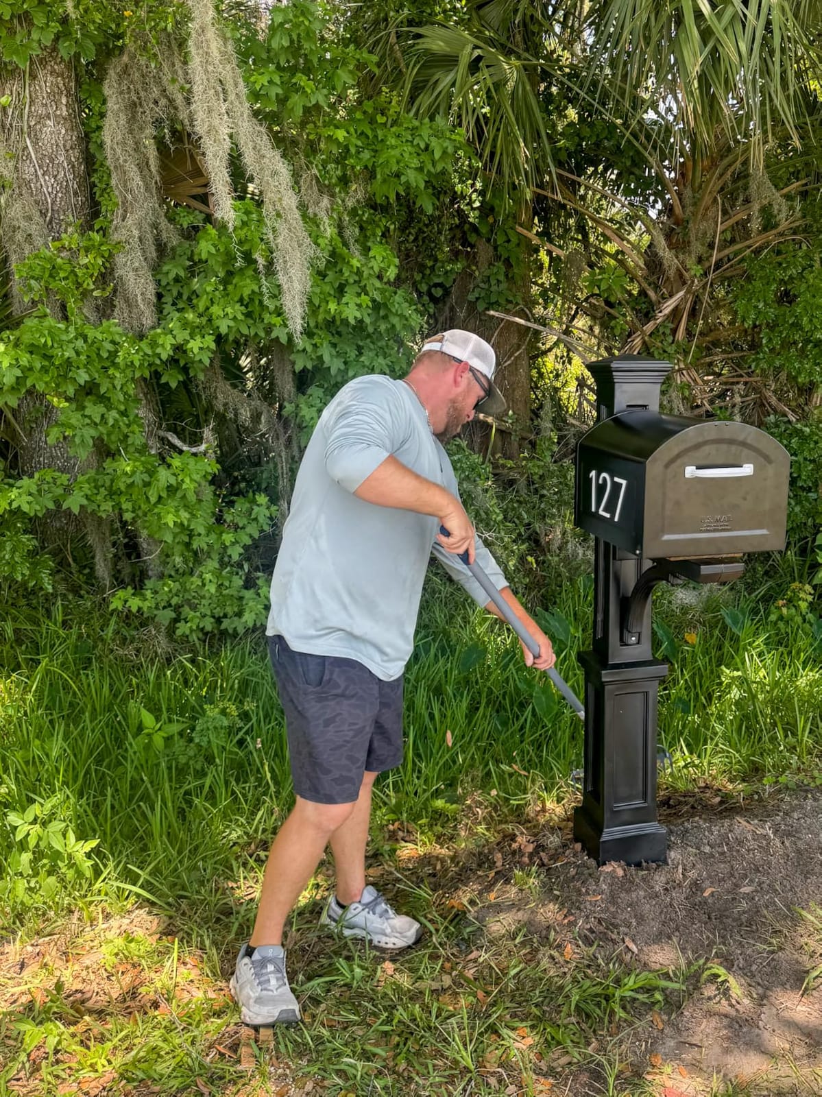 Architectural Mailboxes 950020P-10 Centennial Post Mount Mailbox, Extra Large, Pewter customer photo 1