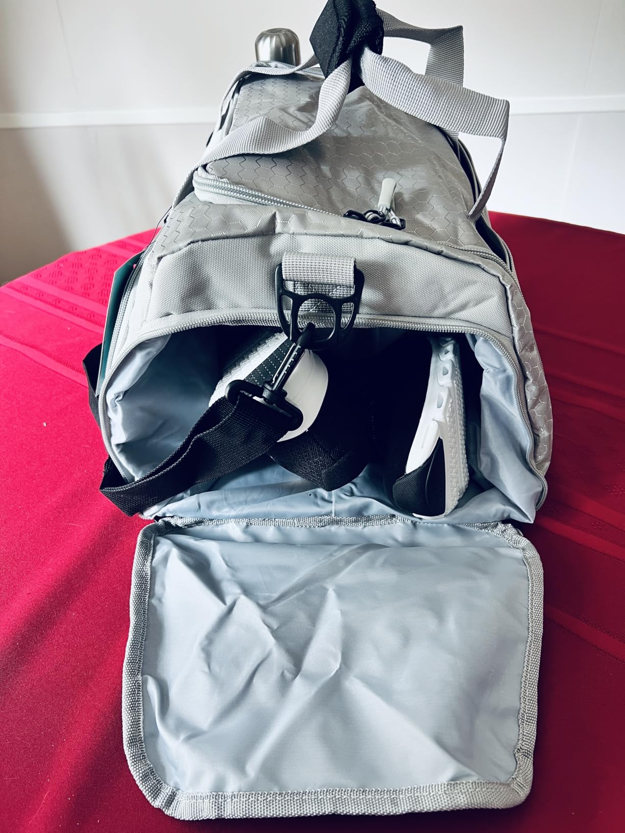 Ultimate Gym Bag 2.0: The Durable Crowdsource Designed Duffel Bag with 10 Optimal Compartments Including Water Resistant Pouch customer photo 2