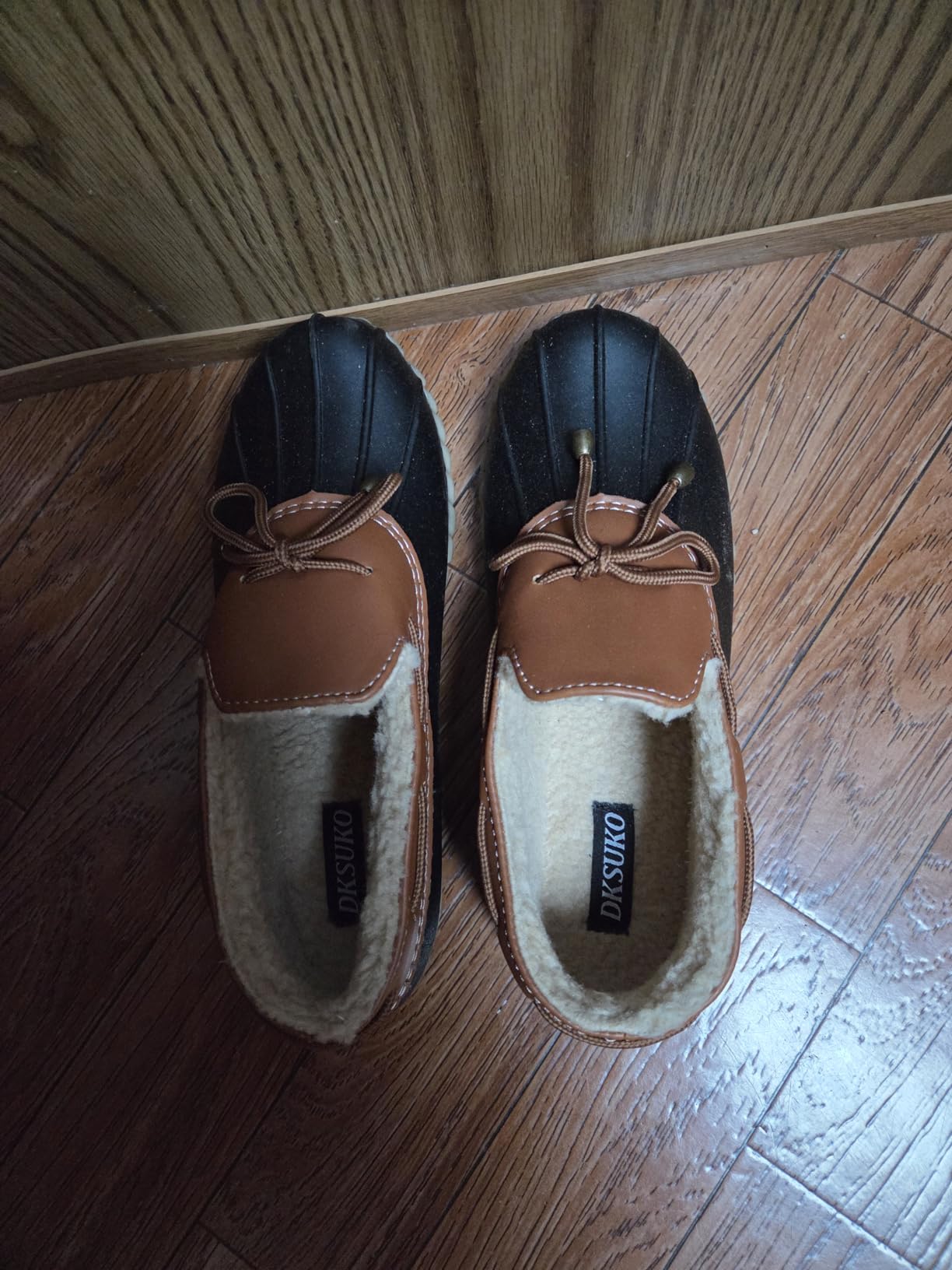 DKSUKO Snow Women's Waterpoof Loafer Shoes Slip On Flat Duck Shoe customer photo 1