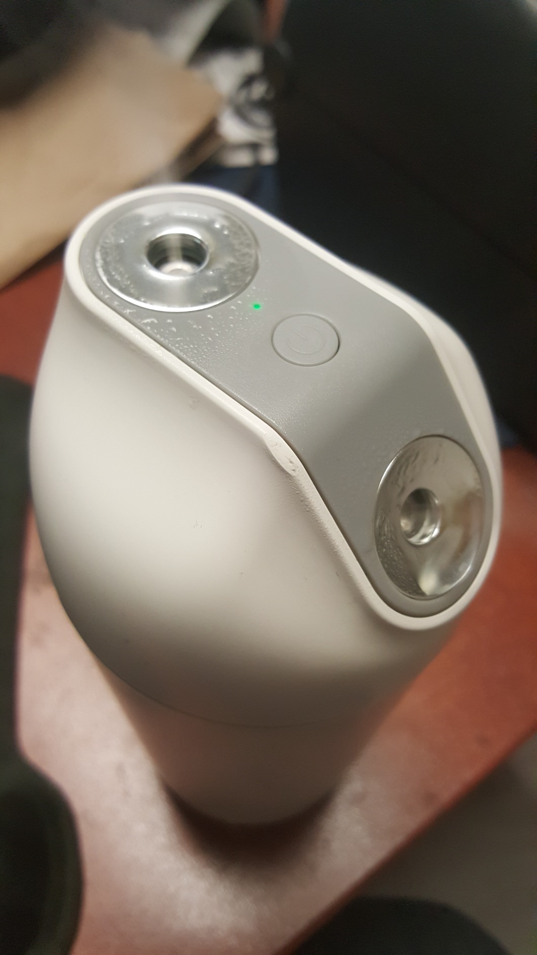 HandFan Small Portable Humidifier, 480ml Dual Mist Personal Ultrasonic Humidifier, Desk Humidifier with Light, Auto Shut-Off, Cool Mist Humidifiers for Bedroom Office Travel Car Plants customer photo 2