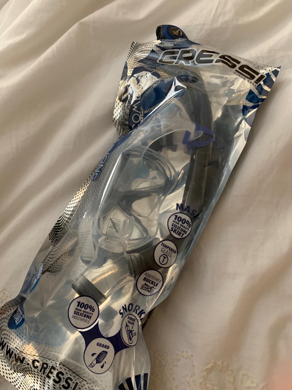 CRESSI Adult Snorkeling Set in Comfortable Pure Silicone - Mask & Semi-Dry Snorkel | Ikarus & Orion customer photo 2