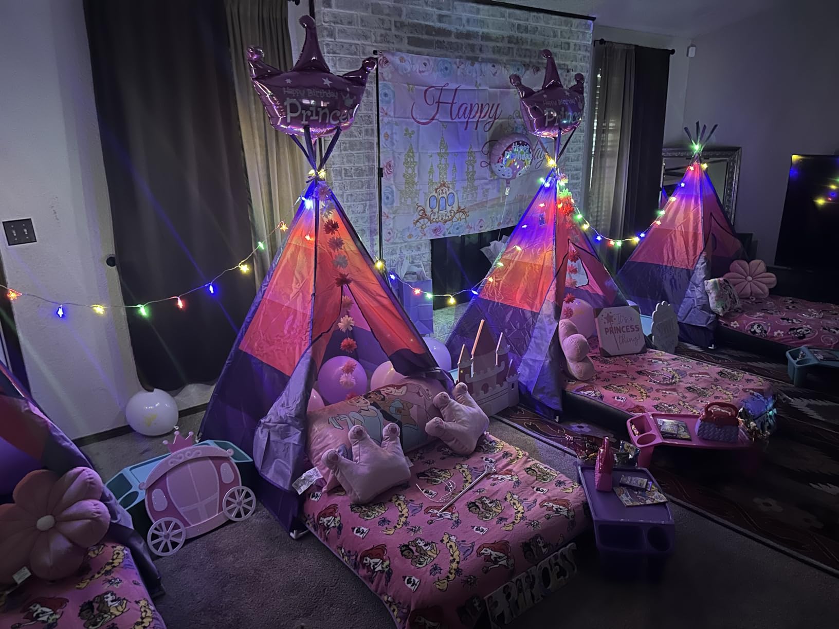 Kids Teepee Tent & Star Lights, Children's Play House Toy, 42