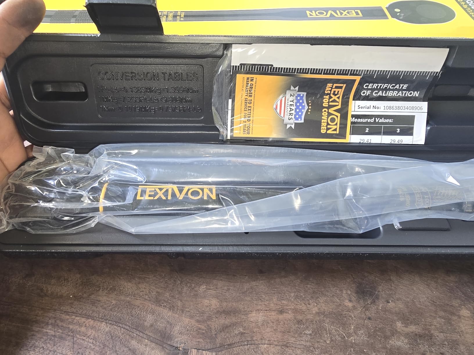 LEXIVON Torque Wrench 1/2-Inch Drive Click 10~150 Ft-Lb/13.6~203.5 Nm (LX-183) customer photo 1