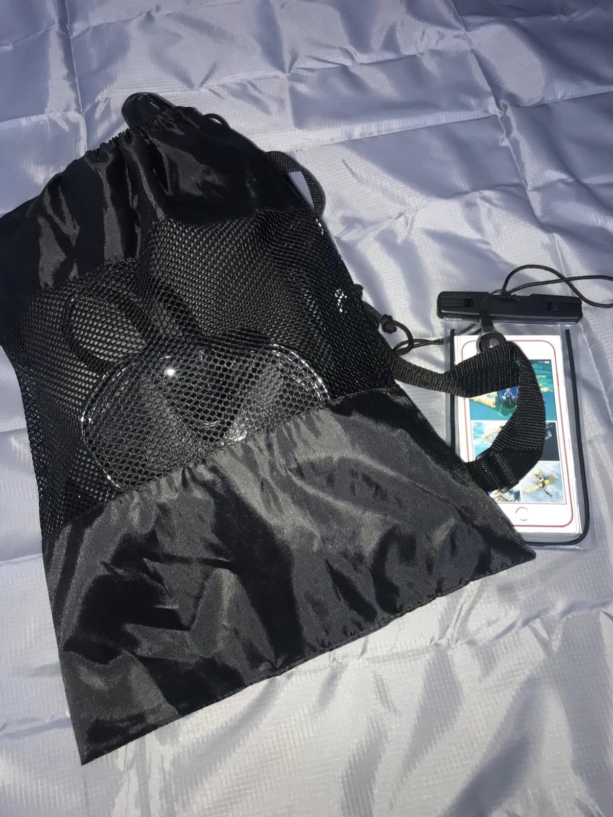 Odoland Snorkel Set, Adults Snorkeling Packages with Dry Top Diving Mask, Adjustable Swim Fins, Mesh Bag, Anti-Fog Anti-Leak Snorkeling Gear for Men Women customer photo 2