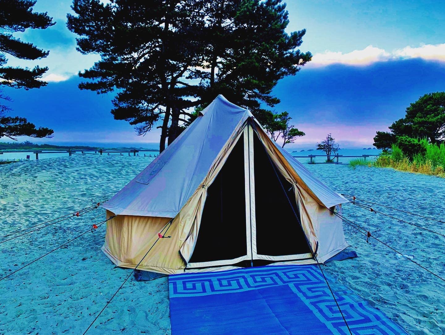 WHITEDUCK Regatta Canvas Bell Tent w/Stove Jack, Water Repellent, Yurt customer photo 1