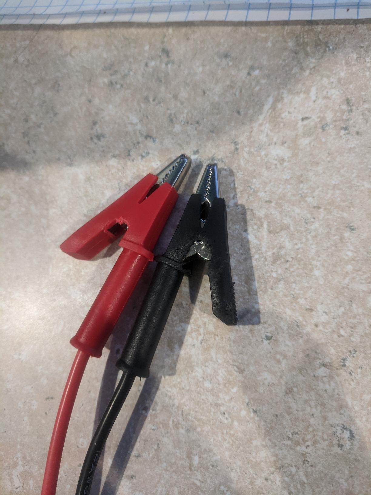 2Pcs Multimeter Alligator Clip Test Lead Set 14AWG Silicone Wires 3 Feet customer photo 2