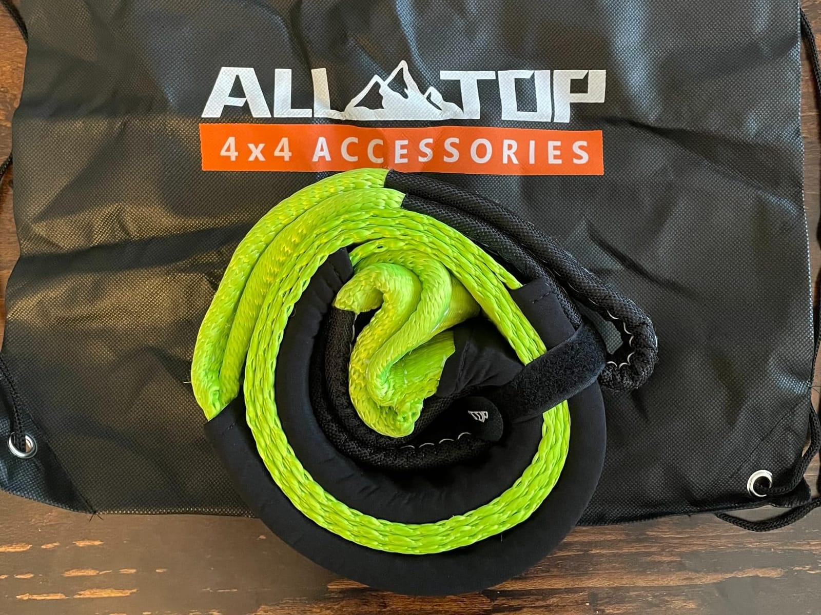 ALL-TOP Tree Saver Strap 3in x 8ft Certified 36000Lbs Break Strength, Emergency Recovery Tow Strap Winch Extension Rope with Oversize Carry Bag customer photo 2