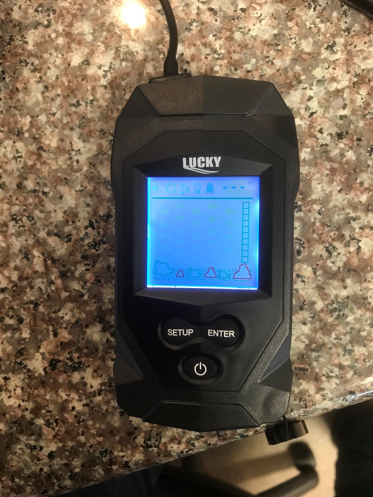 LUCKY Portable Fish Finders Wired Transducer Kayak Fish Finder Kit Portable Depth Finder LCD Display for Kayak Boat Ice Fishing customer photo 2