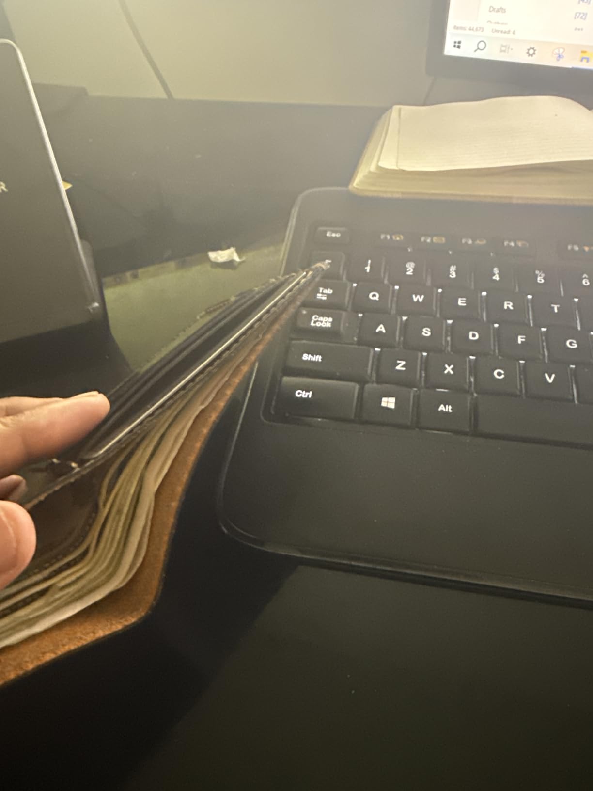 Main Street Forge Bifold Leather Wallet For Men | Made in USA | Mens Bifold Wallets | American Made | Tobacco Snakebite Brown customer photo 2