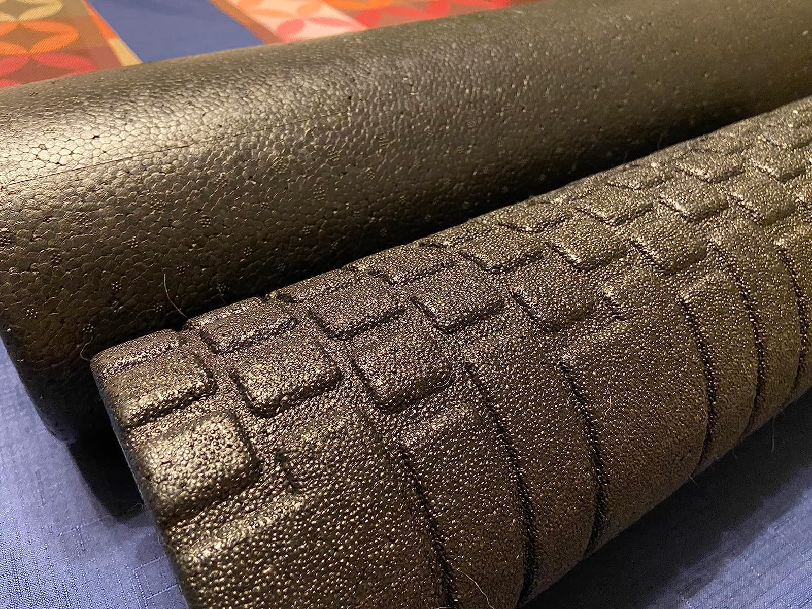 The Original Body Roller - High Density Foam Roller Massager for Deep Tissue Massage of the Back and Leg Muscles - Self Myofascial Release of Painful Trigger Point Muscle Adhesions (Blue) customer photo 1