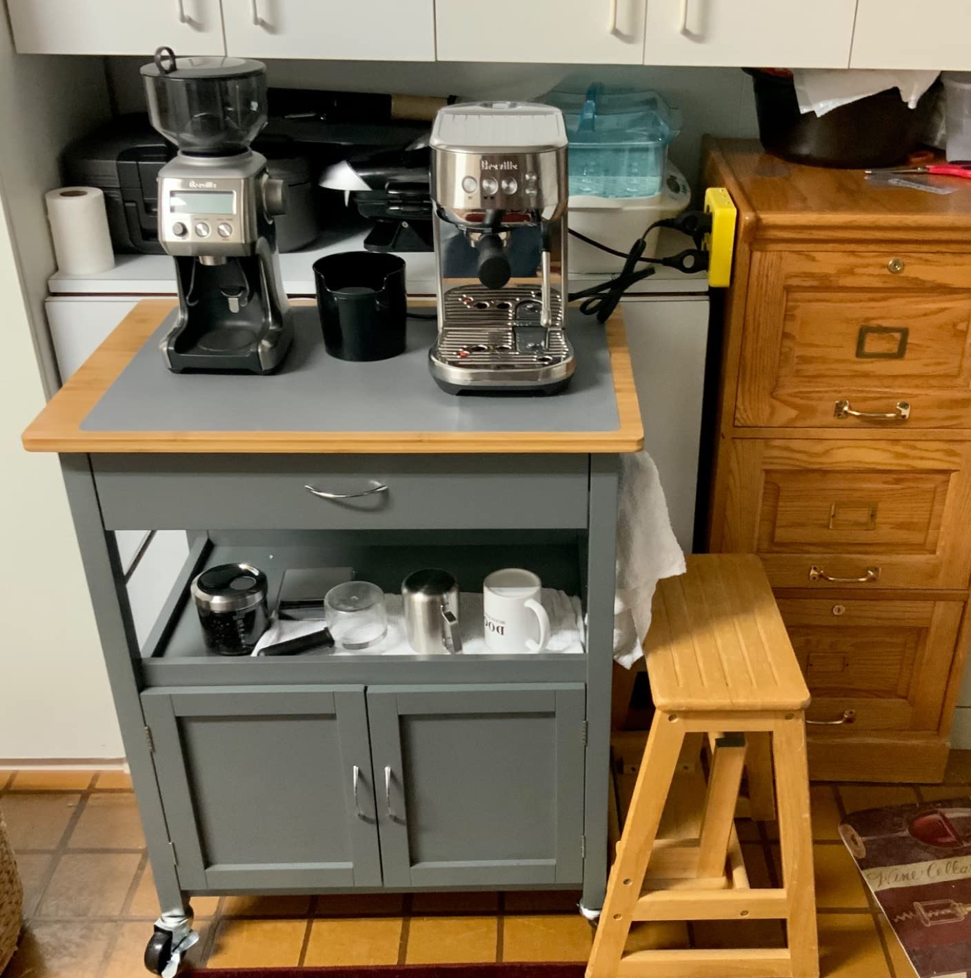Knock Box for Coffee Grounds - Innovative Barista Accessory with Improved Handling - Coffee Knock Box for Espresso Machine, Black customer photo 1